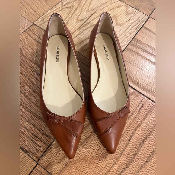 Sarah Flint Shoes - Sarah Flint Natalie Brown Leather Pointed Toe Flats 38 size 8